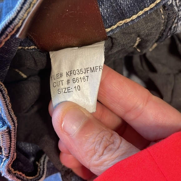 Kut From The Kloth Dark Wash Denim Capri Jeans Size 10 - Picture 10 of 12